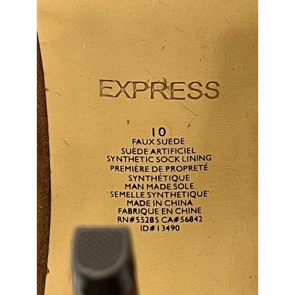 Express Womens Size 10 Brown Cutout Stiletto High Heel Sandals - Picture 9 of 11